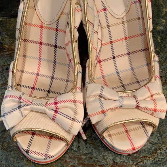 Coach summer wedge with plaid detail - Picture 3 of 6